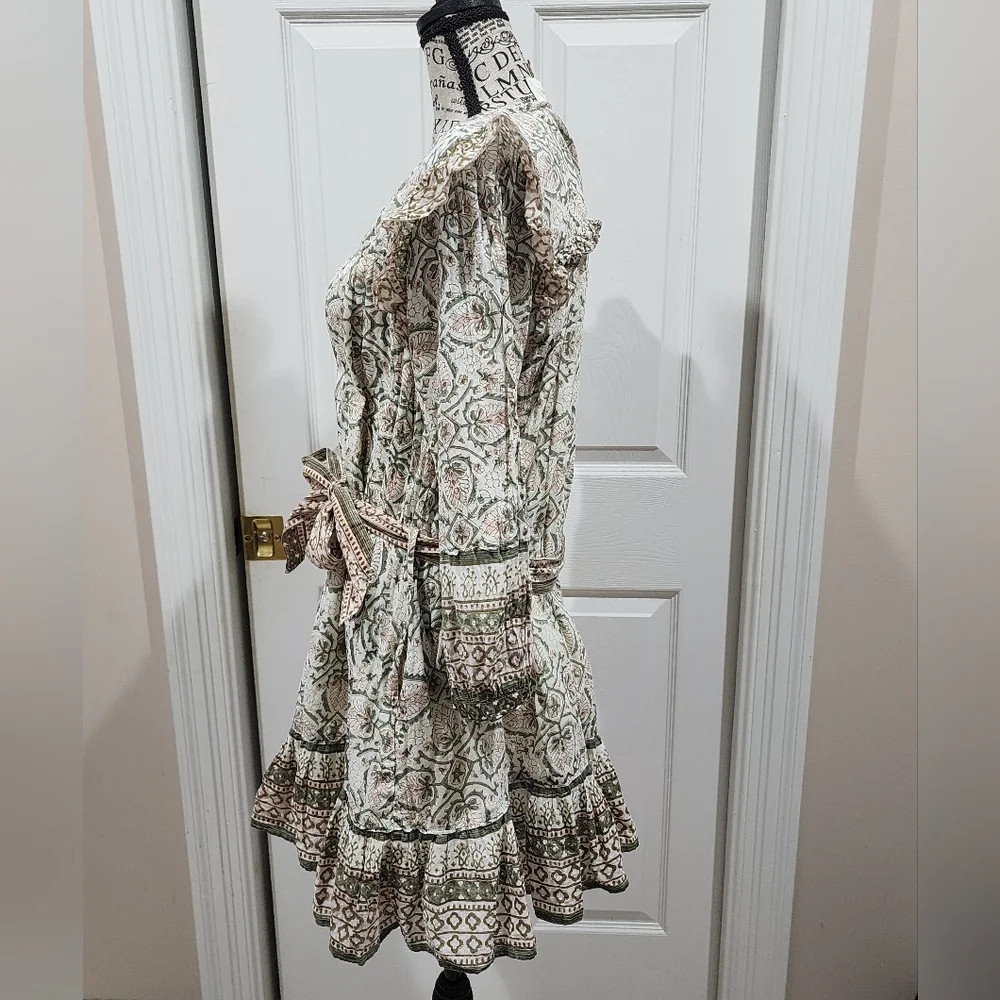 Cleobella Floral Long Sleeve Dress with Bow - Picture 4 of 8